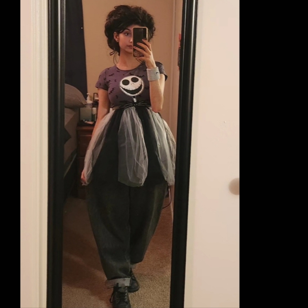 The Nightmare Before Christmas Halloween Party Costume Cosplay Mini Tulle Dress